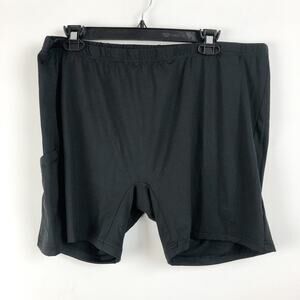 Adidas Womens Athletic Liner Shorts XL Black Mid Rise Elastic Waist Pull-On NWOT